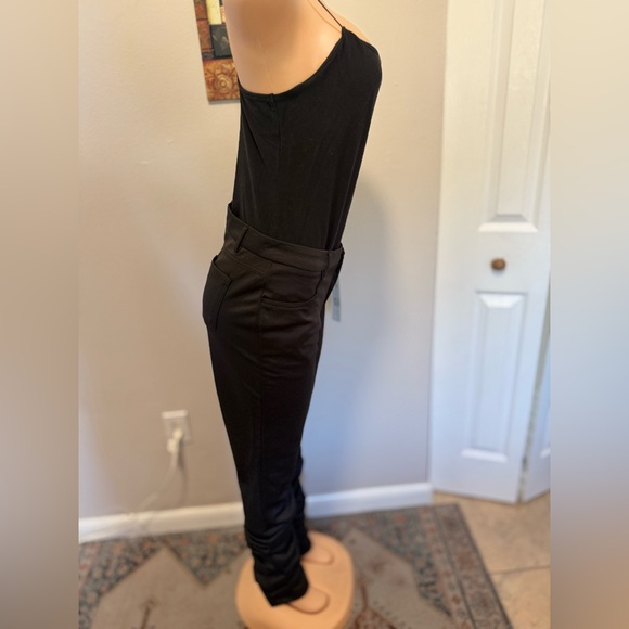 NWT BLACK PANT finished stacked ruching details at the outseam for a stacked XL - Picture 5 of 6
